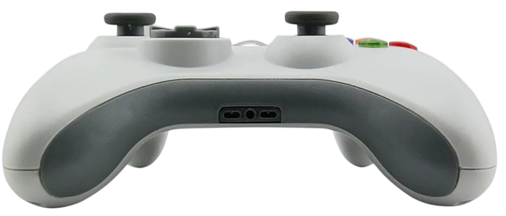 xbox 360 kabelový ovladač v bílém