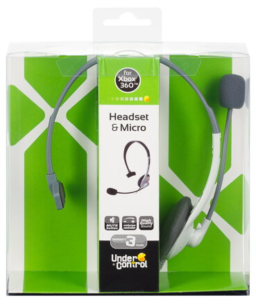 XBOX 360 Headset sluchátka bílá