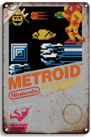 Plechová cedule Metroid 20x30 cm Plechová cedule Metroid 20x30 cm