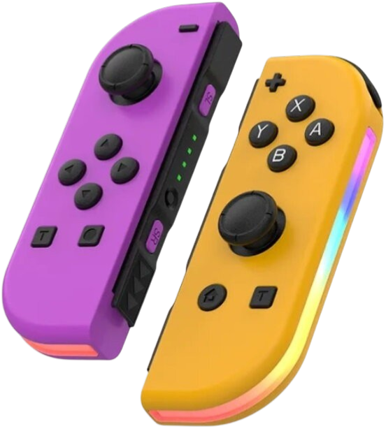 Nintendo Switch Joy-Con ovladač RGB Fialovo-oranžový