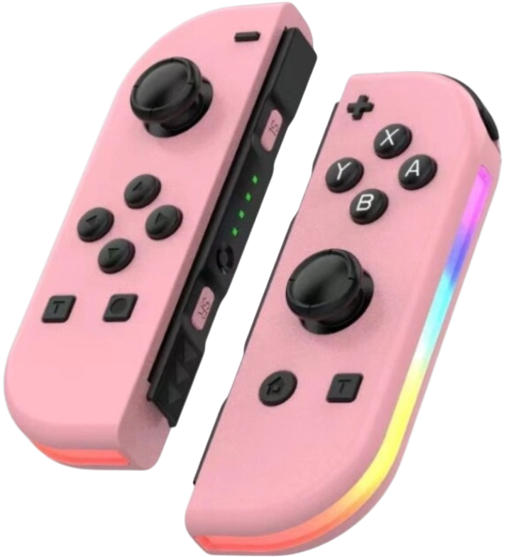 Nintendo Switch Joy-Con ovladač RGB růžovo-růžový