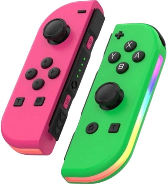 Nintendo Switch Joy-Con ovladač RGB růžovo-zelený