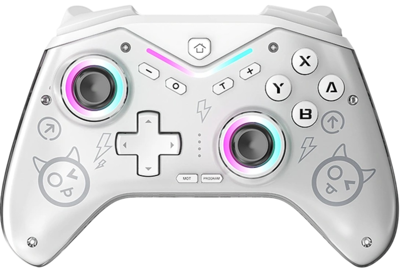 Ovladač Nintendo Switch bezdrátový bílý cat