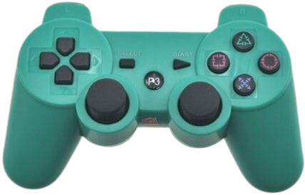 Ovladač PS3 Bluetooth zelený