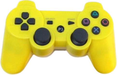 Ovladač PS3 Bluetooth žlutý