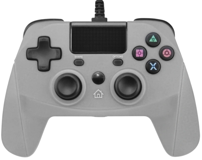 PS4 kabelový ovladač šedý