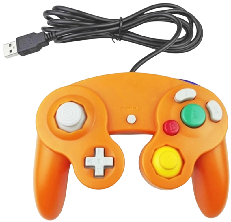 USB Gamecube kabelový ovladač pro PC - oranžový