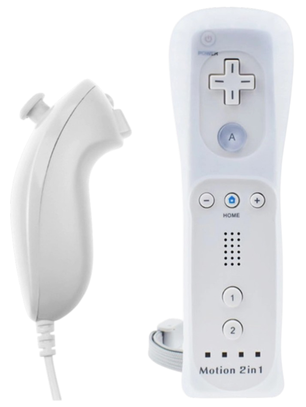 Wii Remote Controller + Nunchuck bílý