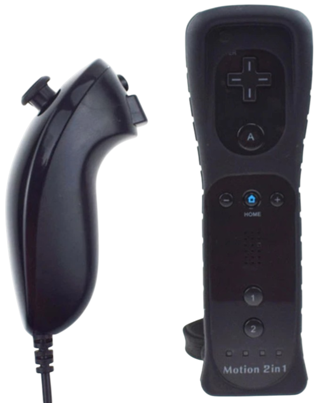 Wii Remote Controller + Nunchuck černý