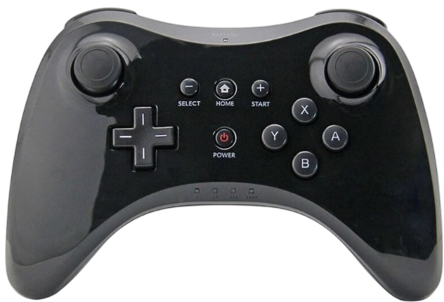 WII U Bezdrátový ovladač černý