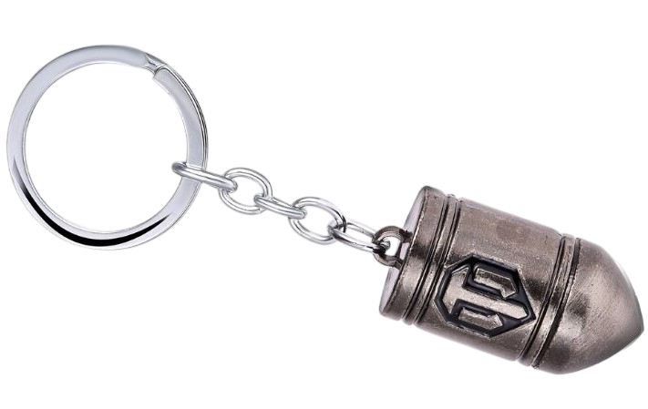 Klíčenka World of Tanks náboj - stříbrný