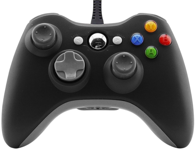 Xbox 360 kabelový ovladač černý