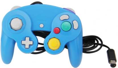 Gamecube ovladač modrý