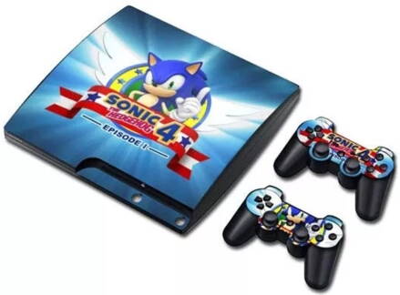 PS3 Slim polep Sonic