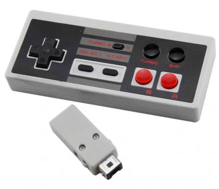 MINI NES bezdrátový ovladač