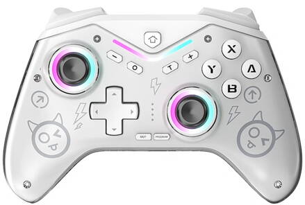 Ovladač Nintendo Switch bezdrátový bílý cat