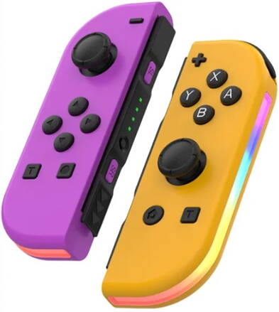 Nintendo Switch Joy-Con ovladač RGB Fialovo-oranžový