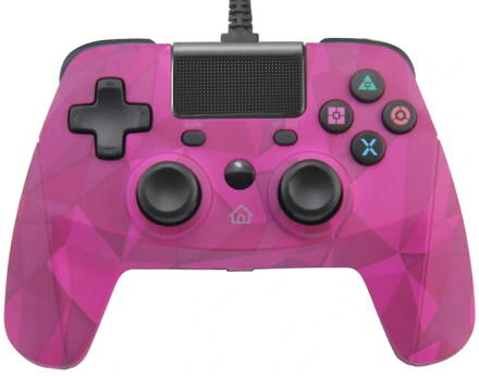 PS4 kabelový ovladač růžový