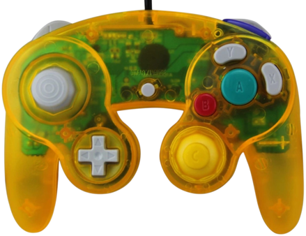 Gamecube ovladač oranžový transparentní