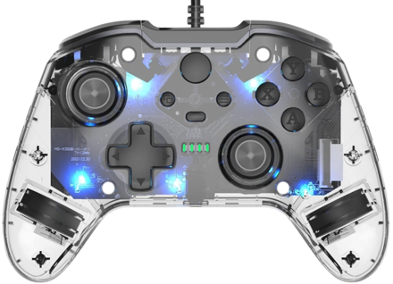 Kabelový ovladač Crystal čirý pro xbox Series X/S