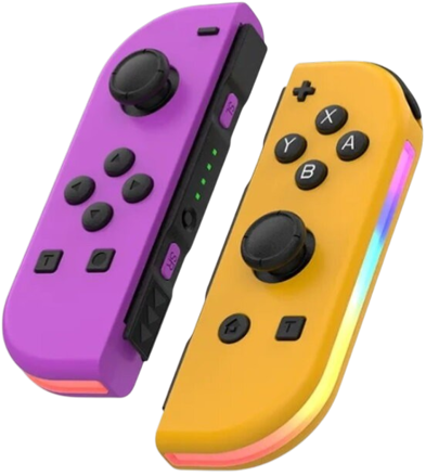 Nintendo Switch Joy-Con ovladač RGB Fialovo-oranžový