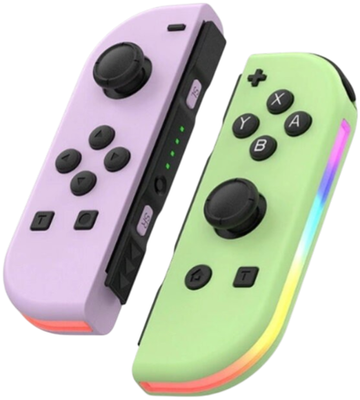Nintendo Switch Joy-Con ovladač RGB růžovo-zelený V2