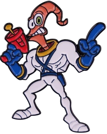 Odznak Earth Worm Jim