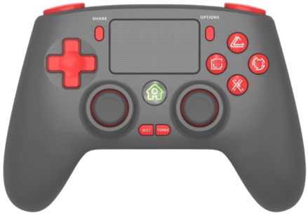 PS4 bezdrátový ovladač černo-červený