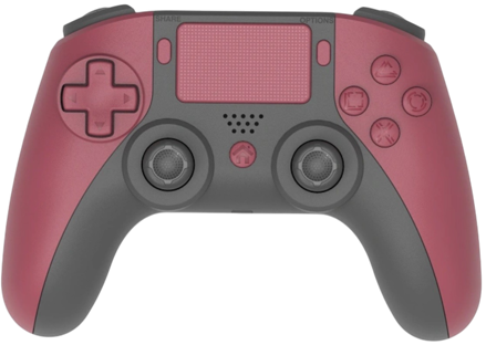 PS4 bezdrátový ovladač červeno-černý