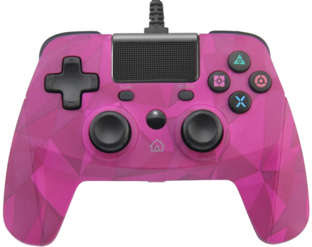 PS4 kabelový ovladač růžový