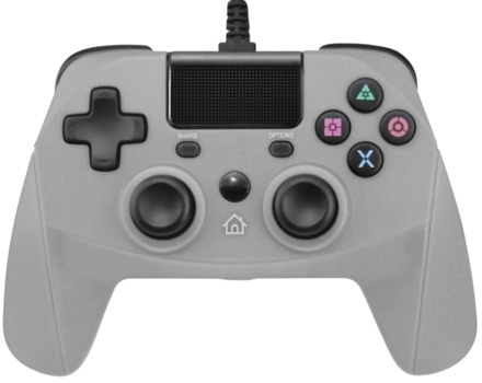 PS4 kabelový ovladač šedý
