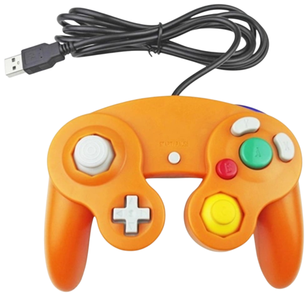 USB Gamecube kabelový ovladač pro PC - oranžový
