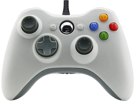 Xbox 360 kabelový ovladač bílý