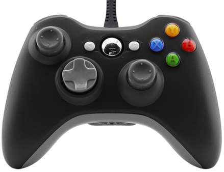 Xbox 360 kabelový ovladač černý