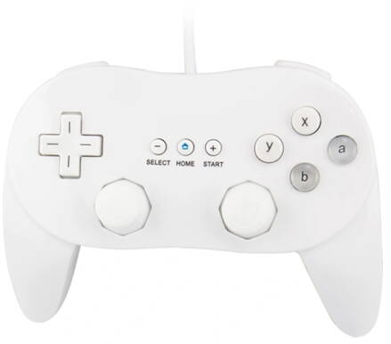 Ovladač Wii / WiiU Classic bílý