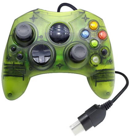 XBOX Original ovladač zelený transparent
